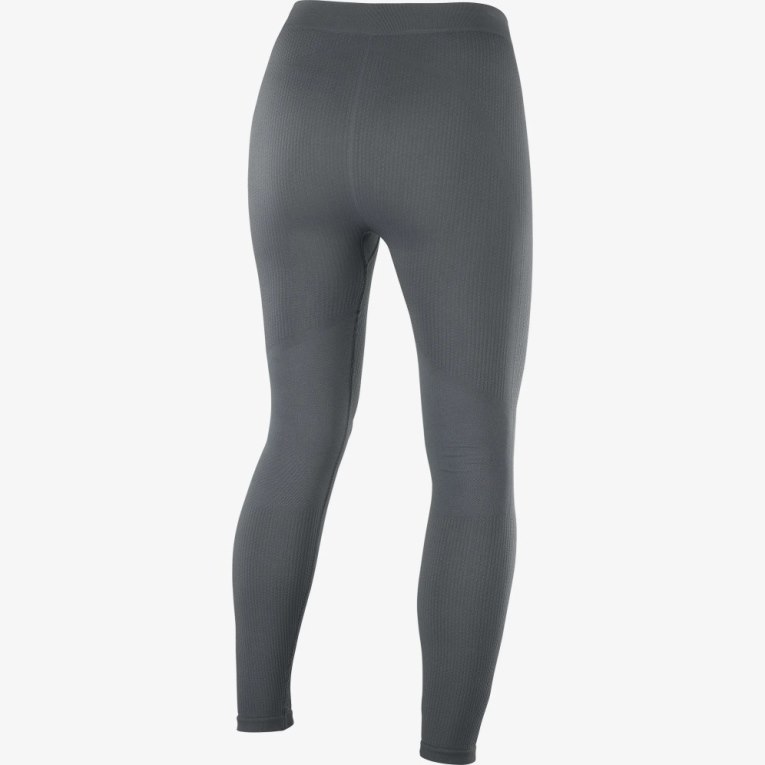 Dámské Běžecké Tighty Salomon Essential Seamless Tmavě Šedé | CZ 03RENGM